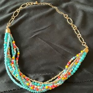 Rosa Jewelry, Goldtone Beaded Necklace, 20”